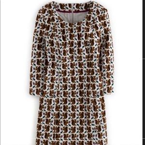 Boden Squirrel Corduroy Dress